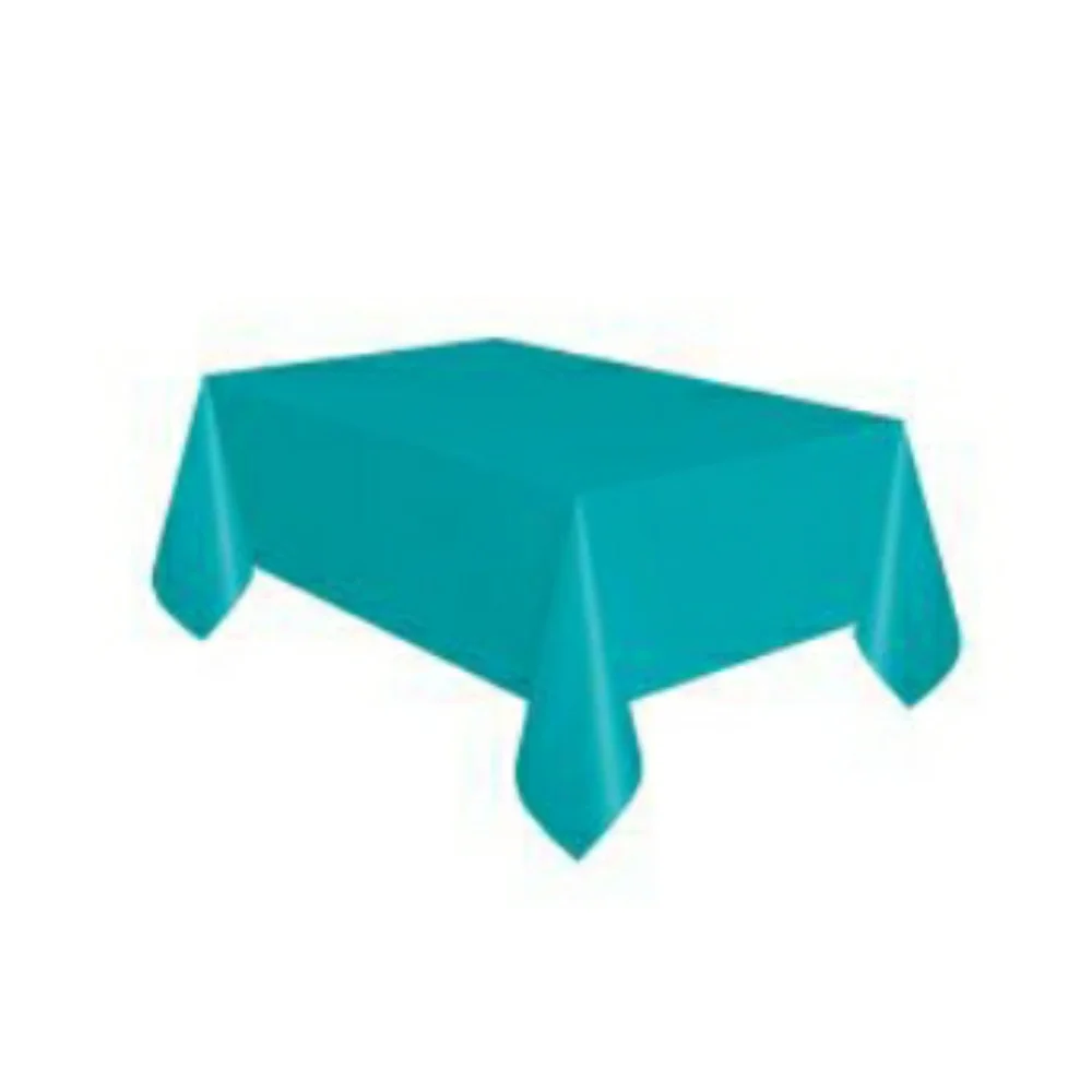 12x Plastic Teal Tablecloths, 54